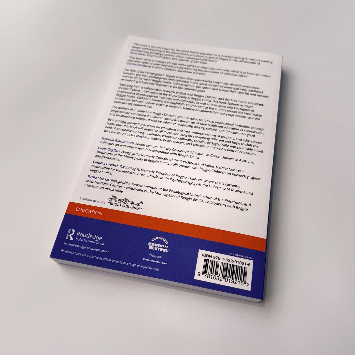The Role of the Pedagogista in Reggio Emilia